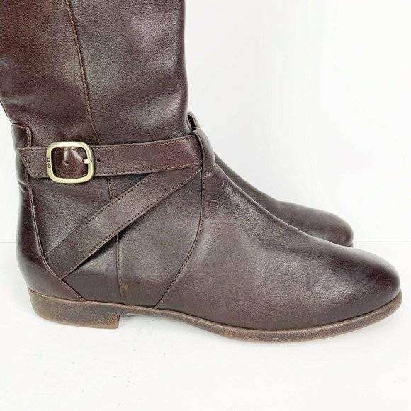 Ugg Women’s Beryl Leather Knee High Tall Riding Boots 1005920 Size 8 - Picture 6 of 11